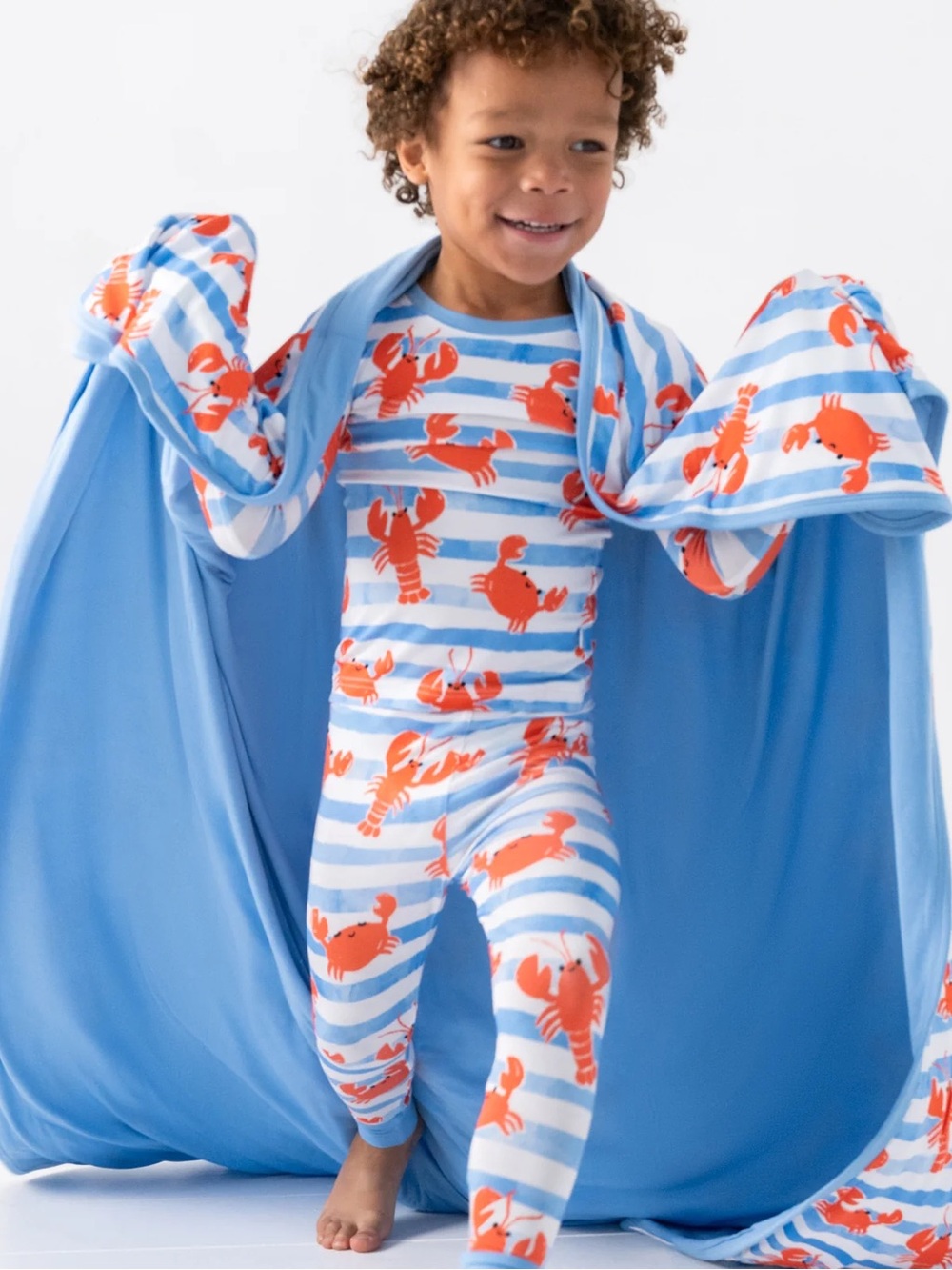 Little Sleepies 🦞Crustacean Crew 🦞 cloud blanket - large - new with tags